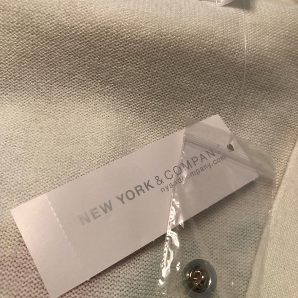 Cream Cardigan Size Large by 7th Avenue - NWT - Picture 7 of 7